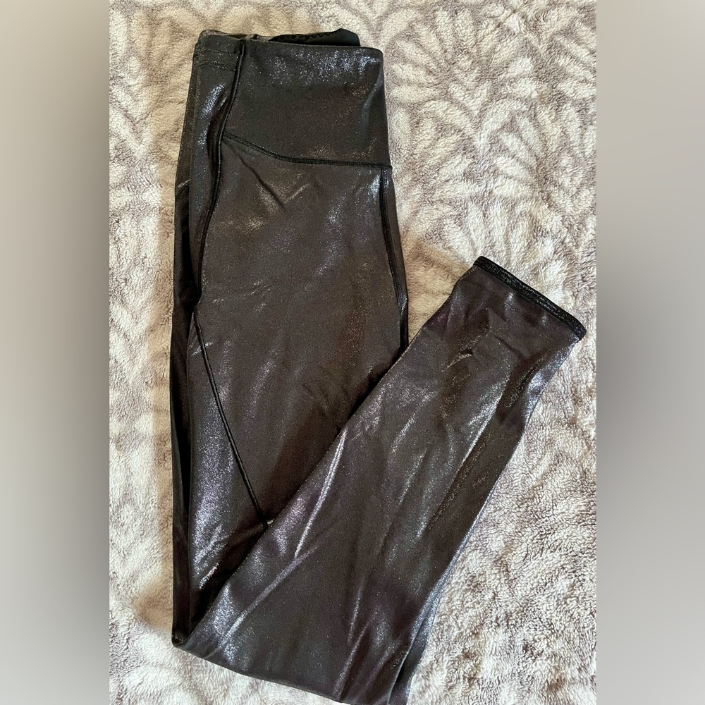 Victoria’s Secret Shiny  Black Leggings